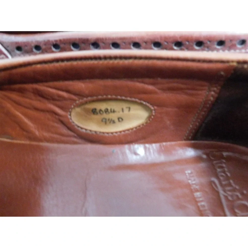 Stuart's Choice Brown Leather‎ Dress Loafers England 9.5 D